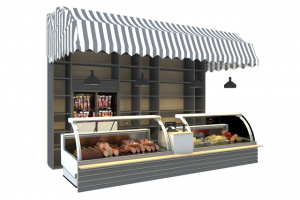 3д визуализация отдела в магазине