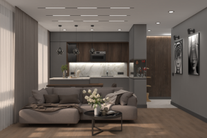 3д визуализация квартиры 60 кв.м