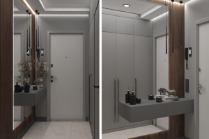 3д визуализация квартиры 60 кв.м