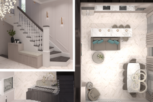 Кухня-гостиная неоклассика