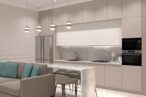 Кухня-гостиная неоклассика