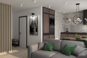 Кухня гостиная в современном стиле