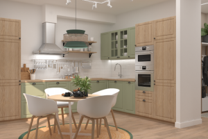 Дизайн проект кухни гостиной