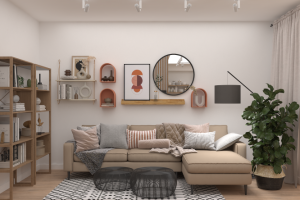 Дизайн проект кухни-гостиной