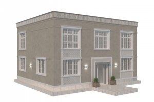 Дизайн проект фасада жилого дома