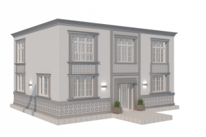 Дизайн проект фасада жилого дома