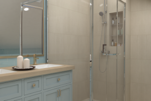 Санузел на мансарде