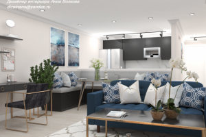 Гостиная в квартире США