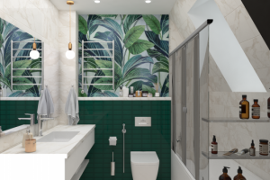 Санузел на мансарде