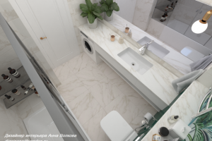 Санузел на мансарде