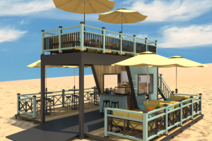 Строения на пляже