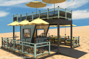 Строения на пляже