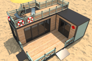 Строения на пляже