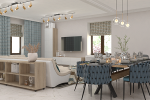 Кухня-гостиная в частном доме