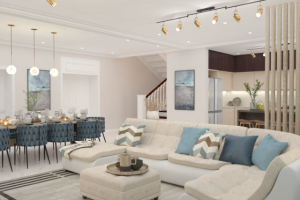 Кухня-гостиная в частном доме