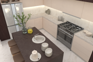 Кухня-гостиная в частном доме