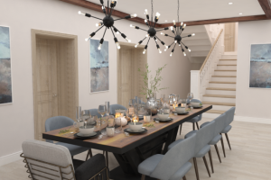 Кухня-гостиная в частном доме