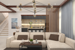 Кухня-гостиная в частном доме