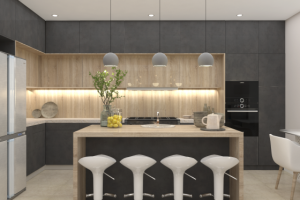 Кухня-гостиная в частном доме