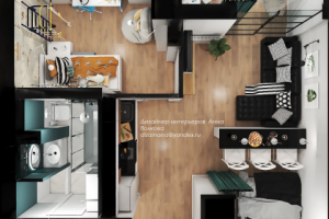 Однокомнатная квартира с перепланировкой