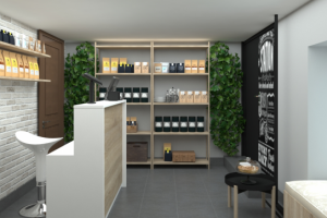 Дизайн проект небольшого магазина чая