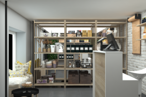 Дизайн проект небольшого магазина чая