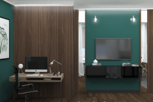 Ванна с изумрудной плиткой