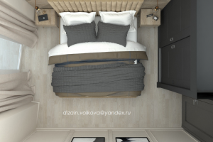 Спальня бежевая с черным