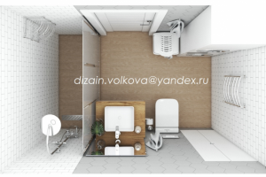 Душевая бело-серая