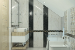 Ванна на мансарде