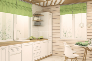 кухня дом брус