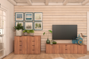 гостиная дом брус