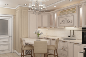 Кухня-гостиная неоклассика