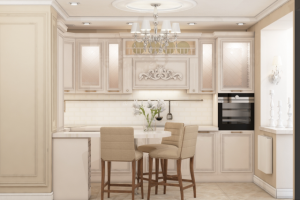 Кухня-гостиная неоклассика