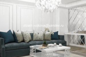 Дизайн проект кухни-гостиной