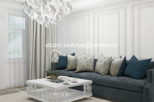 Дизайн проект кухни-гостиной