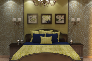 Спальня зеленая