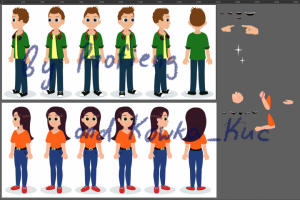 Разработка персонажей к курсу Profieng