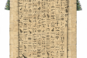 Иллюстрация Письменность. Египетское письмо