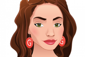 Женская прическа для Gmoji