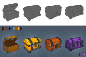 Разработка сундуков для разных уровней в игре