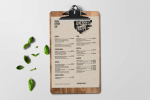 Меню для бара