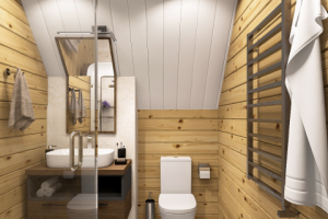 Сан. узел в деревянном доме