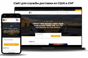 Сайт для службы доставки из США в СНГ