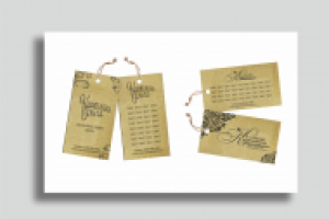 Бирка для работ дизайнера