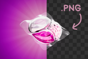 Shinsei - Визуализация стиральной капсулы для рекламы и упаковки