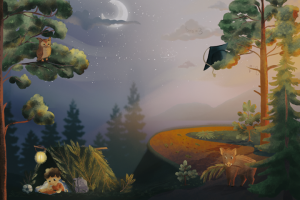 Иллюстрация для сборника стихов про дикого кабанчика Яшу