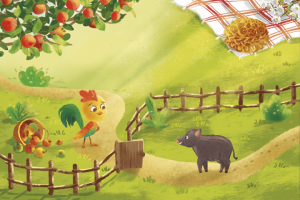 Иллюстрация для сборника стихов про дикого кабанчика Яшу