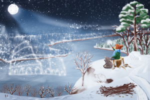 Иллюстрация для сборника стихов про дикого кабанчика Яшу