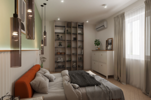 Яркая спальня